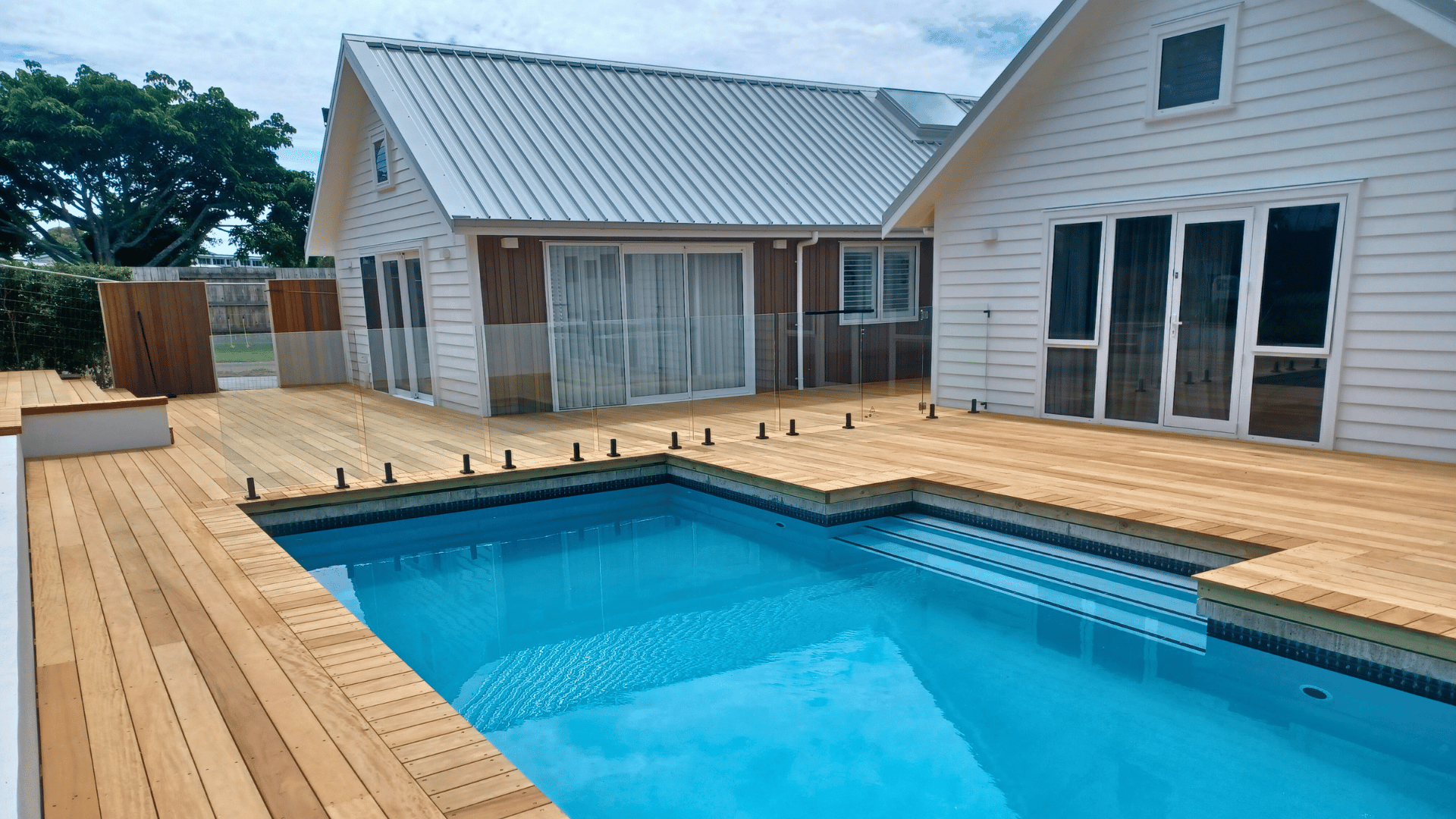 Timber deck construction on a Queensland home requiring council approval